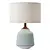 Turquoise Ripple Ceramic Table Lamp 3D model small image 1