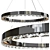 Elegant Marina M Dark Nickel Ceiling Lamp 3D model small image 1