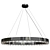 Elegant Marina M Dark Nickel Ceiling Lamp 3D model small image 3