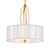 Elegant Soft Gold Pendant Light 3D model small image 1