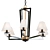 Kichler Dancar 28" Chandelier: Elegant Polished Nickel 3D model small image 1