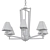 Kichler Dancar 28" Chandelier: Elegant Polished Nickel 3D model small image 2