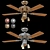 Faro MAEWO-001 Ceiling Fan 3D model small image 7