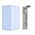 Elegant Shower Cabin Set 3D model small image 7