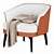 Elegant Nivola Armchair: Italian Craftsmanship by Poltrona Frau 3D model small image 2