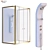 Modern Shower Cabin Set 217 3D model small image 1