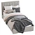 Modern Style Bed 214 - Two Color Options - 90 x 195 cm 3D model small image 2