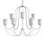 Modern Bowman 9-Light Chandelier 3D model small image 2