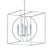 Syd 4-Light Foyer Pendant 3D model small image 2