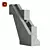 Concrete Sculpture Stairway No.6 3D model small image 2
