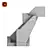 Concrete Sculpture Stairway No.6 3D model small image 4