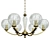 Elegant Stuart 6-Light Chandelier 3D model small image 1