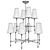 Elegant Bamboo Chandelier 3D model small image 2