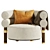 Mezzo Rogers Armchair: Modern Elegance for Your Home 3D model small image 2