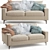 Modern Chic Sloan Loveseat: Comfort in Style 3D model small image 1