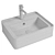 BelBagno BB1367: Elegant Italian Countertop Sink 3D model small image 2