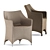 Sleek Amari Vita Armchair 3D model small image 1