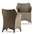 Sleek Amari Vita Armchair 3D model small image 2