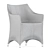 Sleek Amari Vita Armchair 3D model small image 5