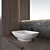 Modern Bathroom Set: Sink, Mirror, Furniture 3D model small image 4