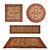 Versatile Rug Set with Varying Textures 3D model small image 1