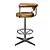 Elevate your space with Daystrom Leather Bar Stool 3D model small image 3