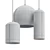 Elegant Noir Pendant Light 3D model small image 2