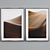 Modern Abstract Wooden Frame Set 3D model small image 2