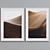 Modern Abstract Wooden Frame Set 3D model small image 4