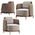 Elegant Minotti Tape Armchair 3D model small image 2