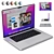 Sleek MacBook Pro in 5 Vibrant Colors 3D model small image 1