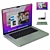 Sleek MacBook Pro in 5 Vibrant Colors 3D model small image 4