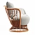 Natural Rattan Grace Lounge Chair 3D model small image 2