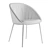 Sleek Leather Dining Chair 3D model small image 2