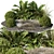 Garden Oasis Plant Set 3D model small image 1