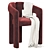 Elegant Dudet Chair: Cassina's Finest. 3D model small image 3
