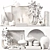 Elegant Home Decor Set 3D model small image 6