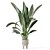 Standing Legs Concrete Pot Set - Indoor Plants 3D model small image 5