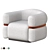 Modern Malibu Armchair: Dooq Design 3D model small image 4