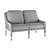 Title: "Albero Koloniale Aluminum Loveseat Sofa 3D model small image 3