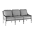 Albero Koloniale Aluminum Three-Seater Sofa 3D model small image 3