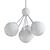 Sleek Globe Chandelier 3D model small image 2