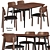 Vintage Watford Peoni Dining Set 3D model small image 1