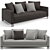 Modern Minimalist Minotti Pollock Sofa 3D model small image 2