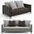 Modern Minimalist Minotti Pollock Sofa 3D model small image 3