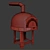 Mosaic Wood-Fired Pizza Oven 3D model small image 3