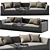 Sophisticated Poliform Bristol 2 Seater Sofa 3D model small image 2