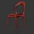 Elegant SHT-S63 Chair: Ø38cm, 100cm Height 3D model small image 2