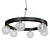 Sforzinda Chandelier: Elegant 6-Light Fixture 3D model small image 1