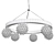 Sforzinda Chandelier: Elegant 6-Light Fixture 3D model small image 2